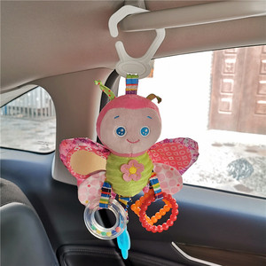 多功能婴儿床挂彩色动物吊挂手推车挂件玩偶01岁宝宝益智安抚玩具