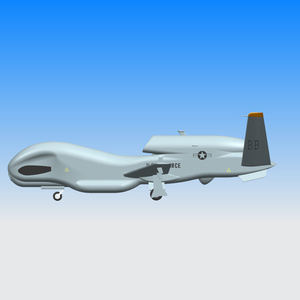 RQ4b “全球鹰”无人机3D模型三维模型/ug/stp/igs格式