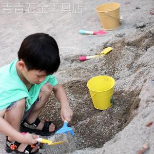 新款幼儿园花园种植工具沙滩玩具儿童铁质小水桶铁桶小孩小桶赶海