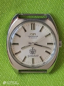 二手瑞士天克若男式手动机械古董手表，表径不含把头34