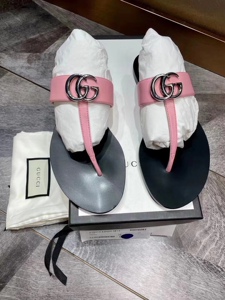 意购Gucci 古奇女士Logo人字拖凉拖拖鞋