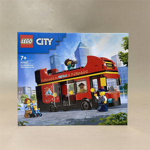 LEGO乐高城市60407红色双层观光巴士儿童益智拼装积木男女孩玩具
