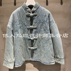 UY23412A109436牛仔棉外套UOOYAA/乌丫专柜正品国内代购2023冬款