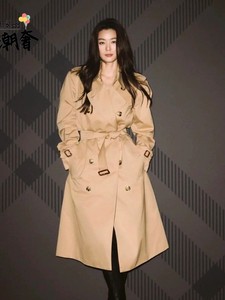 Burberry/巴宝莉 全智贤同款肯辛顿滑铁卢显瘦长款英伦风衣外套女