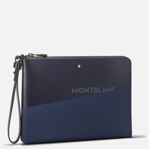 正品Montblanc/万宝龙风尚2.0系列拉链手包手提包手拿包 MB128610