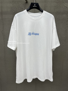 欧货bobo1972新品半袖白色字母印花短袖T恤女夏季2024新款上衣