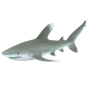 Safari远洋白鳍鲨鲨鱼 仿真海洋动物模型玩具正品100271