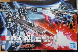 万代高达 HG 108 ReZEL RGZ-95C 里歇尔 队长机 拼装模型