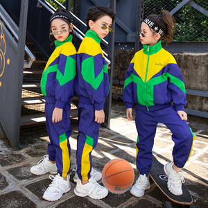 儿童篮球服套装秋冬男女中大童篮球宝贝服装潮小学生校运会运动服