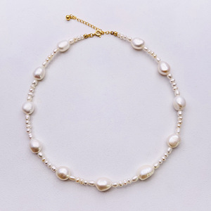 Necklace New Baroque Pearl ins net red jewelry picker Collar