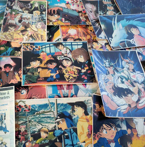 日本卡通动漫复古牛皮纸海报贴纸日式居酒屋日料寿司店软装墙贴画