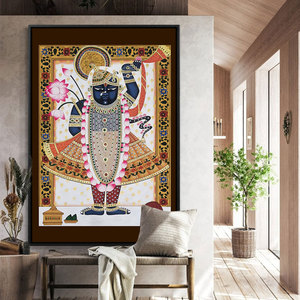 印度风装饰画象头神迦尼萨唐卡壁画养生馆瑜伽馆东南亚风餐厅挂画