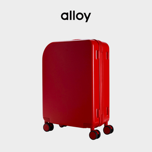 新品alloy明星同款行李箱20/24/28寸红色拉杆箱登机箱乐几结婚旅