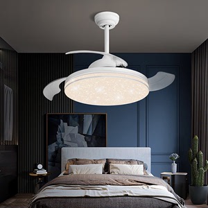雷士照明led隐形风扇灯家用客厅简约现代北欧静音一体变频吊扇灯