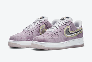 代购正品耐克 Nike Air Force 1 时尚嫩紫色空军一号女士板鞋