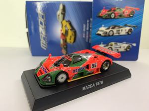 1：64 京商 马自达 Mazda 787B 橙绿色 1991年 勒芒 55号 车模