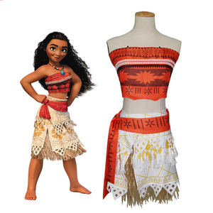 海洋奇缘莫阿娜儿童成人舞台剧服装万圣节亲子派对Moana Costumes