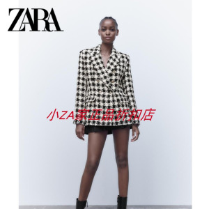 ZARA 秋冬新款 女装 千鸟格格子西装外套 3046251 064