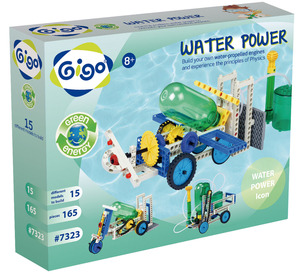 台湾智高Gigo进口科学益智拼插积木7323第一代气压水动儿童玩具