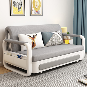 沙发床两用可折叠多功能客厅小户型现代简约实木储物伸缩折叠床