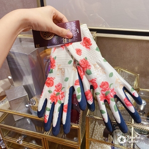 日本单园艺手套防扎防水防刺种花种植园林月季耐磨透气橡胶薄款