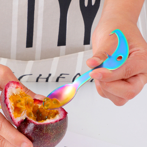 百香果开果器304不锈钢奇异果勺子开口器百香果专用勺开果刀工具