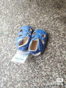 呗呗衣夏季男宝宝凉鞋0-1岁新生婴儿学步鞋软底透气不掉鞋防滑