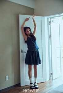 HOWUS 2024夏季新款 WUA韩国小众品牌 分身吊带半身裙套装女