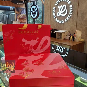 香港代购日本Lucullus龙岛蝴蝶酥原味芝麻咸蛋皇味30个装送礼推荐