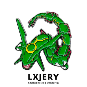 LXJERY 宝可梦烈空坐胸针 动漫金属徽章 创意书包装饰衣领别针