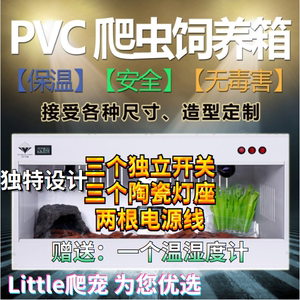 pvc爬箱爬宠鬃狮蜥蜴饲养箱守宫刺猬加热保温箱陆龟智能温控定制