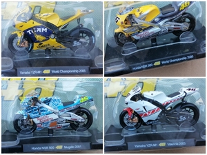LEO1:18摩托车模型GP系列本田NSR(HONDA) 年度锦标赛赛车静态模型