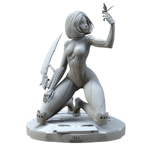 手办级3D打印图纸阿丽塔雕像摆件模型GK树脂白模定制涂装建模参考