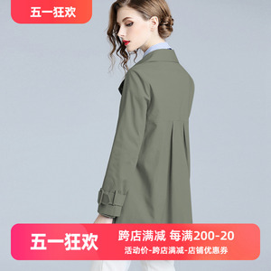 2024春秋新款女装韩版休闲时尚小个子气质修身流行短款外套风衣