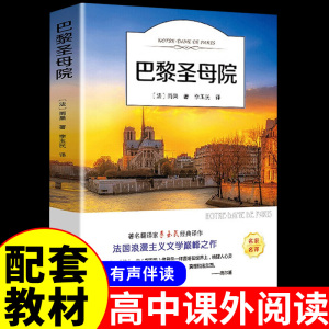 巴黎圣母院 雨果原著世界经典文学名著书籍畅销书排行榜初中生高中生课外阅读经典必读正版书男生女生12-14-16-18岁读外国小说