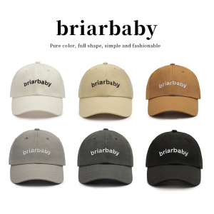 briarbaby男女宝宝儿童孩高品质纯棉字母刺绣棒球帽防晒鸭舌帽子