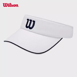 Wilson威尔胜夏季新款网球帽无顶遮阳透气运动鸭鸭舌帽速干针织帽
