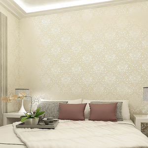 提花墙布壁布无缝高档卧室简约现代客厅素色纯色家用奢华防水环保
