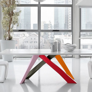 北欧设计师办公桌实木工作台个性会议桌现代简约书桌创意写字桌