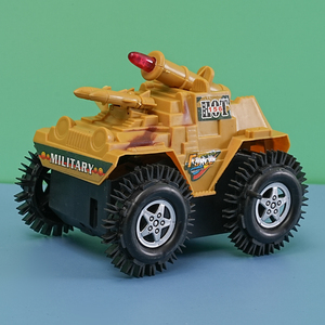 电动发光坦克翻斗车儿童男孩玩具急速特技宝宝模型小汽车自动翻转