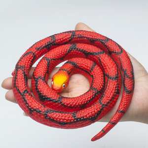 环保软胶儿童玩具仿真网纹蛇模型玩具密室酒吧布置摆件吓人假蛇