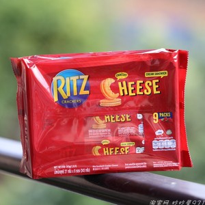 印尼进口零食 RITZ卡夫乐之芝士柠檬夹心饼干盒装松脆美味休闲