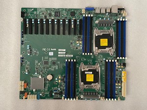 超微 X10DRX 双路X99主板双千兆网卡 四通道服务器主板 11条PCIE
