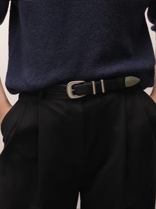 CGYYDS 23新款 做旧特级 二层牛皮 镀银扣时尚 百搭款 皮带 腰带