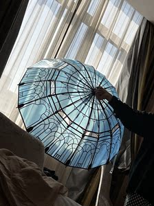 【三团受注预约】FF14 水晶都穹顶彩窗晴雨伞 意向金 穹顶伞
