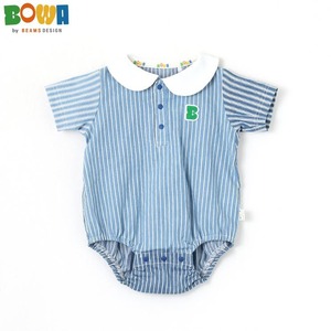 预24夏 日本代购BOWA童装BEAMS品牌设计 男女宝宝短袖包屁衣7080