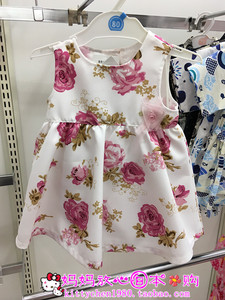 现货6折包邮 日本购西松屋童装 女宝女童夏季可爱连衣裙短袖 无袖