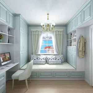 北京榻榻米床衣柜一体多功能儿童房整体卧室组合家具全屋定制