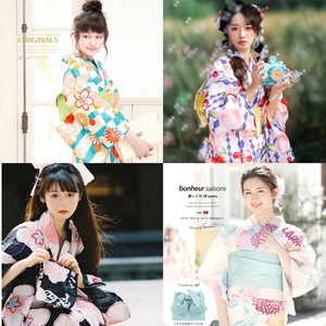 日式改良和服 日系少女和服连衣裙 旅游写真 日式美容日料店和服