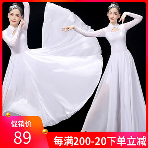 古典舞演出服女飘逸新款中国风现代舞蹈服装仙气开场舞大摆裙套装